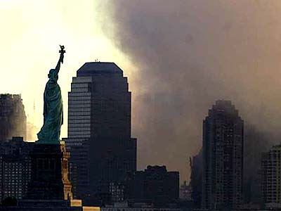 Statute of Liberty on 911